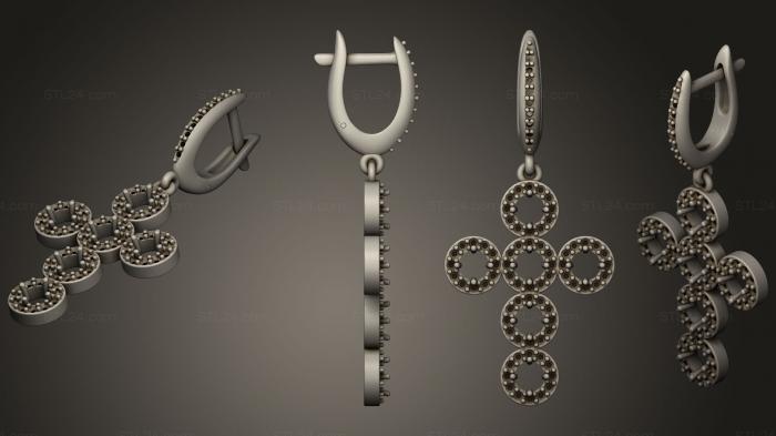 Jewelry (Religious Earrings, JVLR_1135) 3D models for cnc